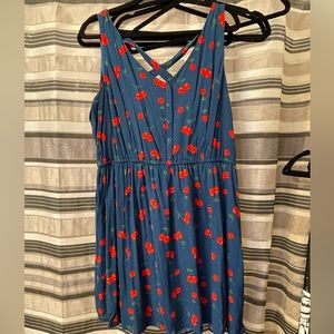 Cherry patterned dress 2x